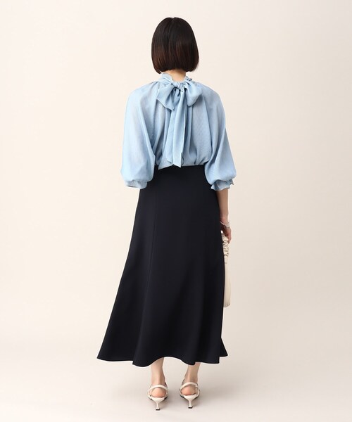 UNTITLED（アンタイトル）の「◆【STORY掲載】ヨーリューストライプブラウス（シャツ/ブラウス・レディース・ベージュ系その他6/ブルー系2/ベージュ系その他2・44/02/04/00/48）」の11枚目の写真