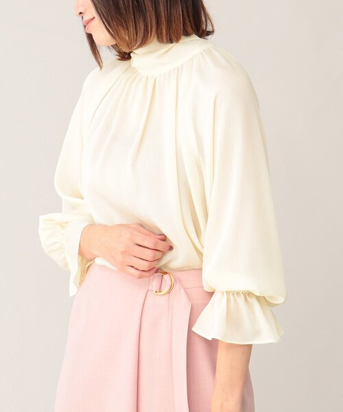 UNTITLED（アンタイトル）の「◆【STORY掲載】ヨーリューストライプブラウス（シャツ/ブラウス・レディース・ベージュ系その他6/ブルー系2/ベージュ系その他2・44/02/04/00/48）」の15枚目の写真