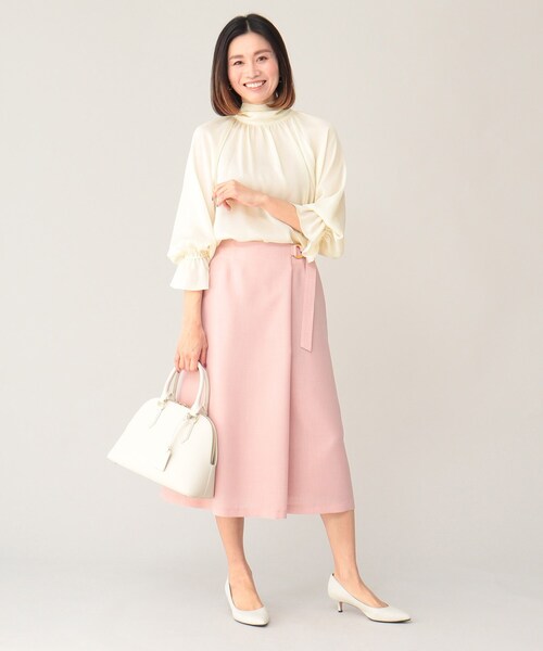 UNTITLED（アンタイトル）の「◆【STORY掲載】ヨーリューストライプブラウス（シャツ/ブラウス・レディース・ベージュ系その他6/ブルー系2/ベージュ系その他2・44/02/04/00/48）」の18枚目の写真