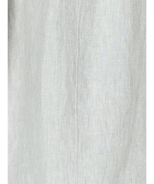 TSUHARU by Samansa Mos2（ツハルバイサマンサモスモス）の「リネンハイネックギャザーブラウス（シャツ/ブラウス・レディース・ブラック/グレー/オフホワイト・ﾌﾘ-）」の10枚目の写真