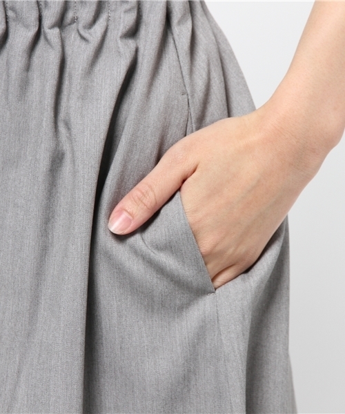 Kastane(カスタネ)の「【Kastane】Wタックガウチョパンツ(その他パンツ・レディース・グレー/カーキ/ベージュ・FREE)」の7枚目の写真