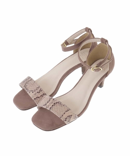 OFUON le MK（オフオンルエムケー）の「ヒールストラップサンダル（サンダル・レディース・ブラック/ベージュ/グリーン・40/38）」の3枚目の写真