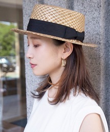 GAMA BOATER HAT／ガマ草 カンカン帽