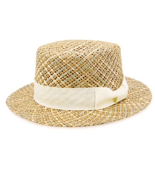 polcadot（ポルカドット）の「GAMA BOATER HAT／ガマ草 カンカン帽（ハット・レディース・アイボリー/ブラック・FREE）」の13枚目の写真