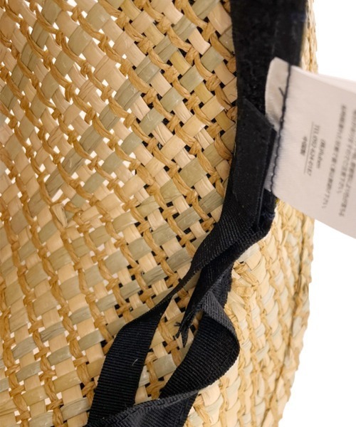 polcadot（ポルカドット）の「GAMA BOATER HAT／ガマ草 カンカン帽（ハット・レディース・アイボリー/ブラック・FREE）」の14枚目の写真