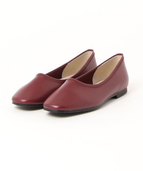 Balancoire（ブランコアール）の「【Made In Japan】やわらかアッパー フラット軽量パンプス（パンプス・レディース・ピンクベージュ/ブルー/シルバー/ブラック/ライトグレー/ボルドー/キャメル/ダークベージュ・24.0cm/23.5cm/23.0cm/22.5cm/24.5cm）」の7枚目の写真