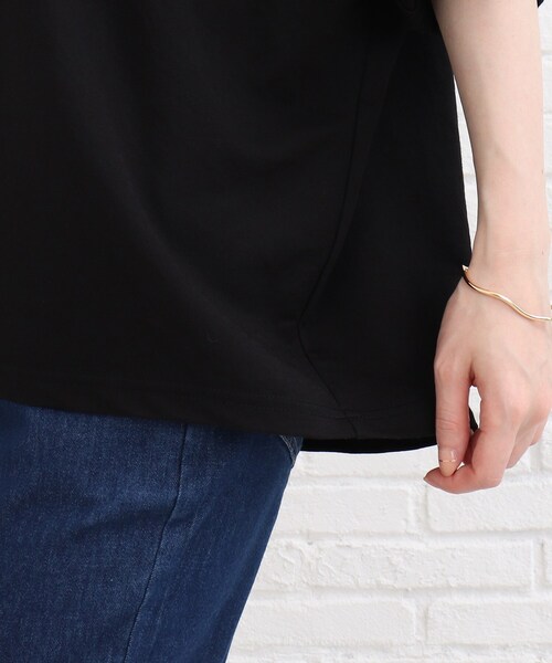 SHOO・LA・RUE（シューラルー）の「◆【接触冷感/洗える/袖ギャザー】ドルマントップス（Tシャツ/カットソー・レディース・カーキ/ブラック/ブラウン系その他/アイボリー/ピンク系その他/ダークオレンジ/パープル系4・00）」の13枚目の写真