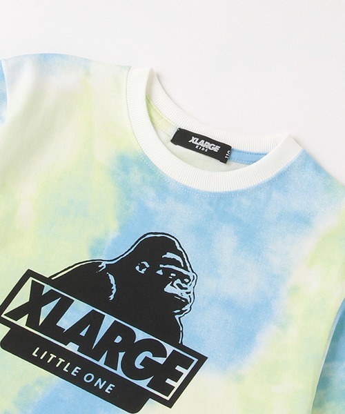 XLARGE KIDS(エクストララージキッズ)の「タイダイスランテッドOGゴリラ半袖Tシャツ(Tシャツ/カットソー・キッズ・ラベンダー/ライトブルー/ライトグリーン・100cm/80cm/90cm/130cm/140cm/110cm/120cm)」の7枚目の写真