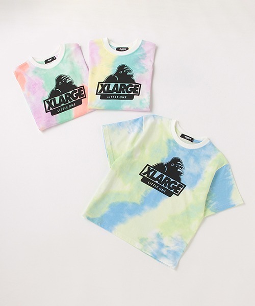 XLARGE KIDS(エクストララージキッズ)の「タイダイスランテッドOGゴリラ半袖Tシャツ(Tシャツ/カットソー・キッズ・ラベンダー/ライトブルー/ライトグリーン・100cm/80cm/90cm/130cm/140cm/110cm/120cm)」の13枚目の写真