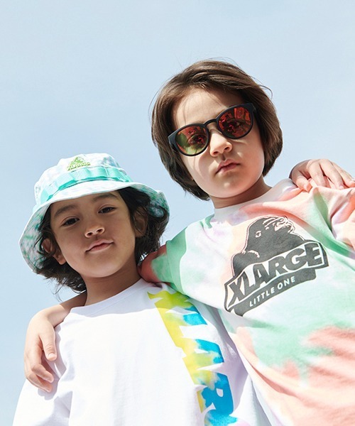 XLARGE KIDS(エクストララージキッズ)の「タイダイスランテッドOGゴリラ半袖Tシャツ(Tシャツ/カットソー・キッズ・ラベンダー/ライトブルー/ライトグリーン・100cm/80cm/90cm/130cm/140cm/110cm/120cm)」の18枚目の写真