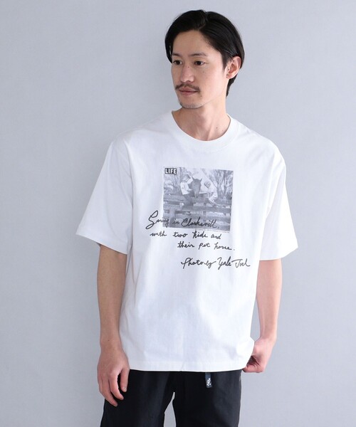 完売Curensology x LIFE別注Tシャツ　ホワイト SHIPS（シップス）の「SHIPS: LIFE MAGAZINE フォトプリント T
