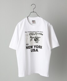 SHIPS: LIFE MAGAZINE フォトプリント Tシャツ