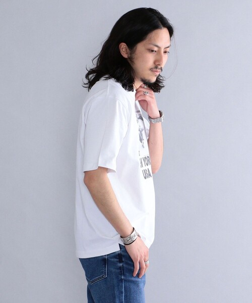 SHIPS(シップス)の「SHIPS: LIFE MAGAZINE フォトプリント Tシャツ(Tシャツ/カットソー・メンズ・ホワイト/ライトホワイト/ストーン/ホワイト系/オフホワイト・SMALL/MEDIUM/LARGE/X-LARGE)」の11枚目の写真
