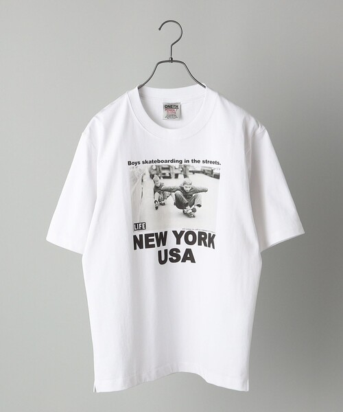SHIPS(シップス)の「SHIPS: LIFE MAGAZINE フォトプリント Tシャツ(Tシャツ/カットソー・メンズ・ホワイト/ライトホワイト/ストーン/ホワイト系/オフホワイト・SMALL/MEDIUM/LARGE/X-LARGE)」の6枚目の写真