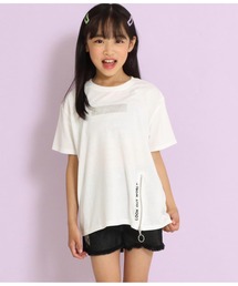 リングジップスリットビッグTシャツ