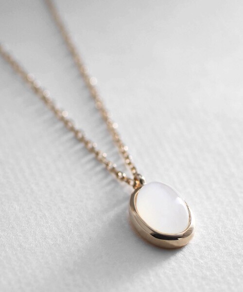【WEB限定】K10ムーンストーン ネックレス（ネックレス）｜COCOSHNIK（ココシュニック）