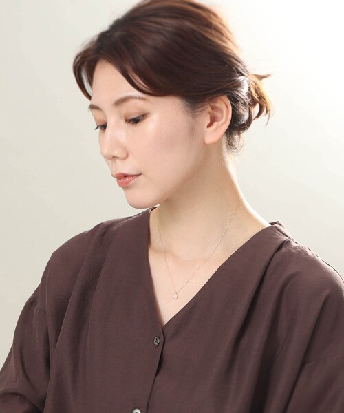 【WEB限定】K10ムーンストーン ネックレス（ネックレス）｜COCOSHNIK（ココシュニック）