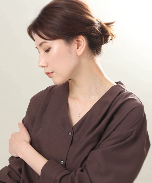 【WEB限定】K10ムーンストーン ネックレス（ネックレス）｜COCOSHNIK（ココシュニック）