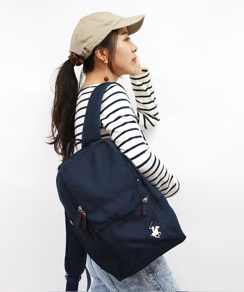 BEVERLY HILLS POLO CLUB（ビバリーヒルズポロクラブ）の「【Beverly Hills Polo Club/ビバリーヒルズポロクラブ】ポロ リュック（バックパック/リュック・レディース・ネイビー/ブラック・FREE）」の18枚目の写真