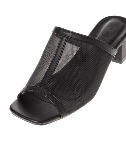 INGNI（イング）の「チュールサンダル（サンダル・レディース・ブラック/アイボリー・M/L）」の7枚目の写真