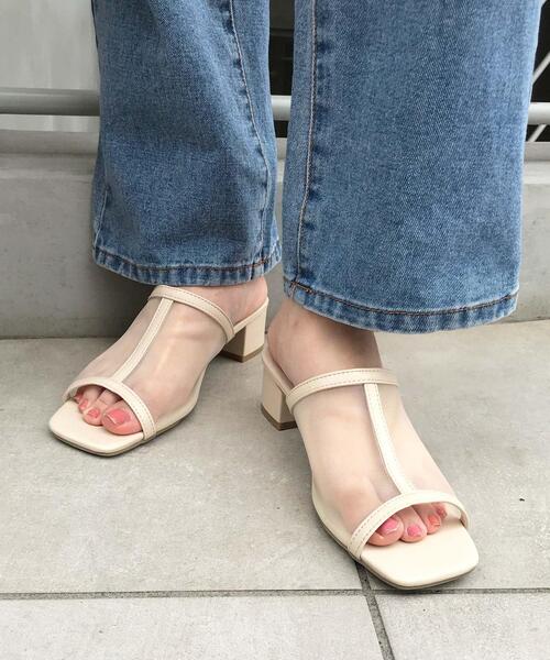 INGNI（イング）の「チュールサンダル（サンダル・レディース・ブラック/アイボリー・M/L）」の11枚目の写真