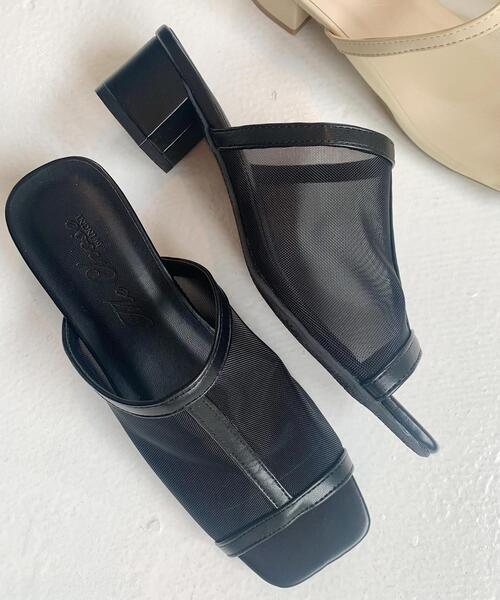 INGNI（イング）の「チュールサンダル（サンダル・レディース・ブラック/アイボリー・M/L）」の12枚目の写真