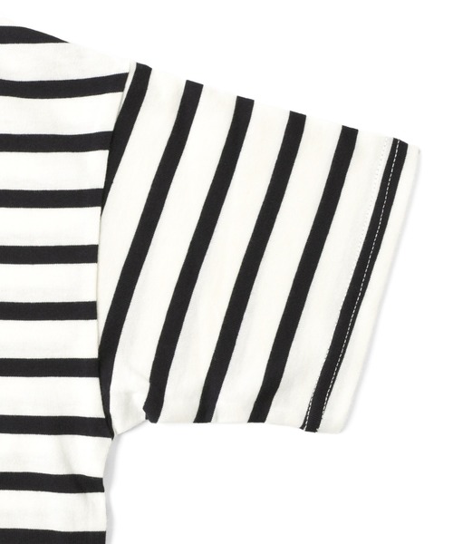 GLAZOS（グラソス）の「天竺・ドロップショルダーボーダー半袖Tシャツ（Tシャツ/カットソー・キッズ・ネイビー/ブルー/グリーン・130cm/140cm/150cm/160cm/170cm）」の11枚目の写真