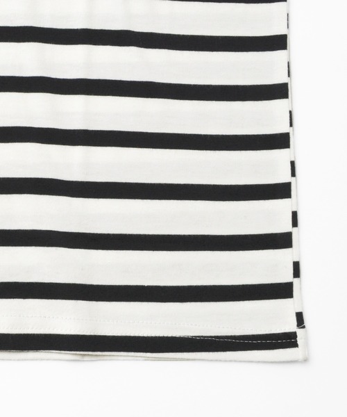GLAZOS（グラソス）の「天竺・ドロップショルダーボーダー半袖Tシャツ（Tシャツ/カットソー・キッズ・ネイビー/ブルー/グリーン・130cm/140cm/150cm/160cm/170cm）」の13枚目の写真