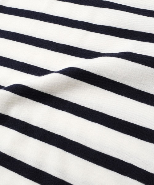 GLAZOS（グラソス）の「天竺・ドロップショルダーボーダー半袖Tシャツ（Tシャツ/カットソー・キッズ・ネイビー/ブルー/グリーン・130cm/140cm/150cm/160cm/170cm）」の15枚目の写真