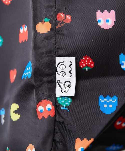 ear PAPILLONNER（イアパピヨネ）の「【PAC-MAN（パックマン)×ear】 収納用巾着付きエコバッグ（エコバッグ/サブバッグ・レディース・ブラック・FREE）」の2枚目の写真
