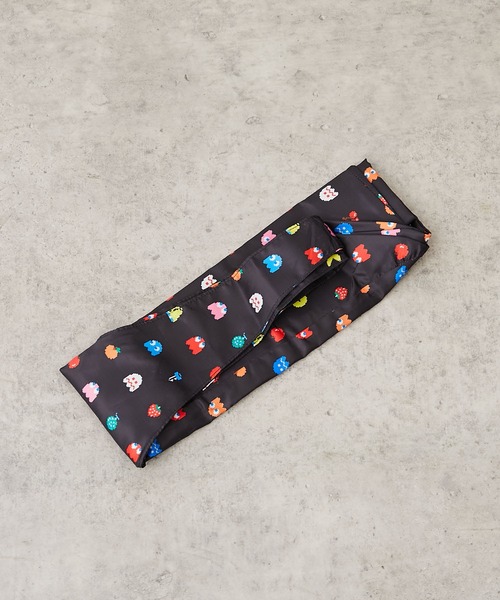 ear PAPILLONNER（イアパピヨネ）の「【PAC-MAN（パックマン)×ear】 収納用巾着付きエコバッグ（エコバッグ/サブバッグ・レディース・ブラック・FREE）」の3枚目の写真