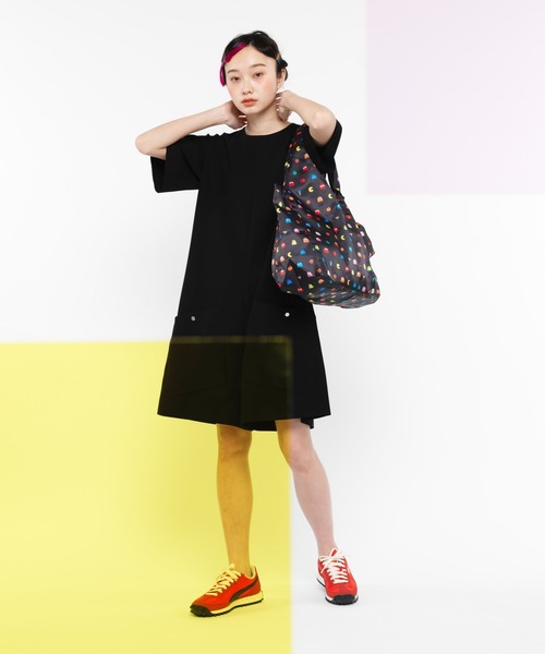 ear PAPILLONNER（イアパピヨネ）の「【PAC-MAN（パックマン)×ear】 収納用巾着付きエコバッグ（エコバッグ/サブバッグ・レディース・ブラック・FREE）」の18枚目の写真