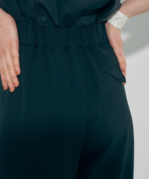 PUBLIC TOKYO（パブリックトウキョウ）の「ジョーゼットグルカワイドストレートパンツ/ウォッシャブル（その他パンツ・レディース・ブラック/サックスブルー・1/2）」の8枚目の写真