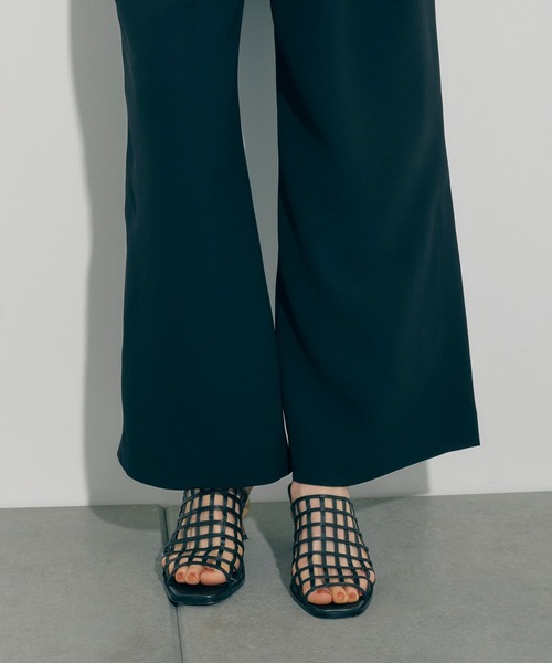 PUBLIC TOKYO（パブリックトウキョウ）の「ジョーゼットグルカワイドストレートパンツ/ウォッシャブル（その他パンツ・レディース・ブラック/サックスブルー・1/2）」の7枚目の写真