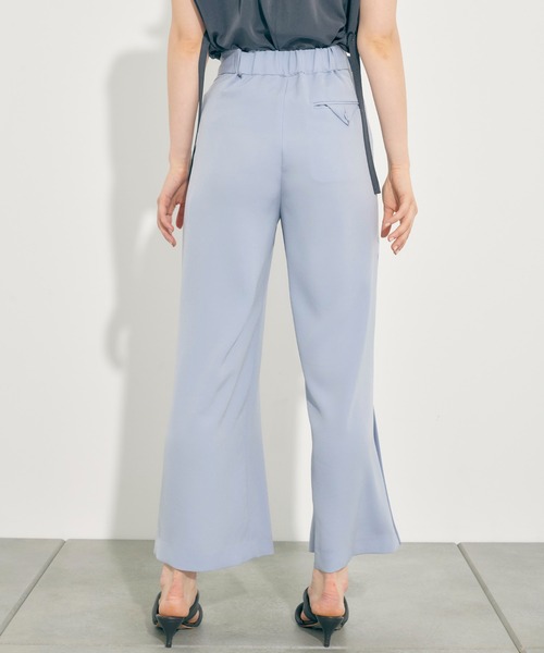 PUBLIC TOKYO（パブリックトウキョウ）の「ジョーゼットグルカワイドストレートパンツ/ウォッシャブル（その他パンツ・レディース・ブラック/サックスブルー・1/2）」の20枚目の写真