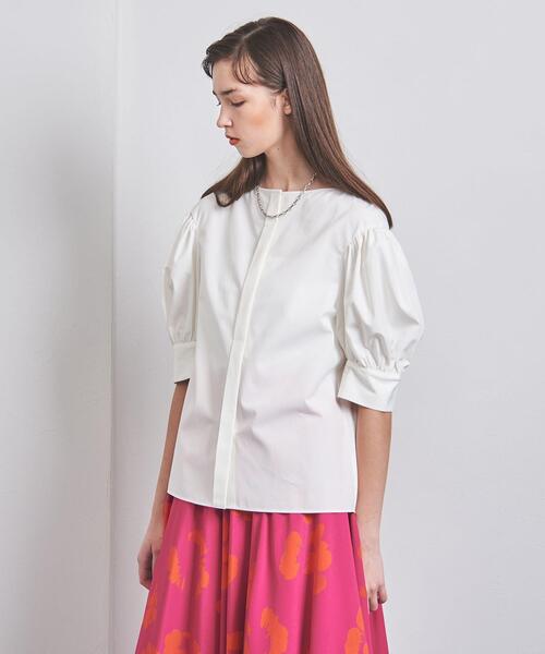 美品 アナイ Thomas mason コラボシャツ パフ袖 サイズ36