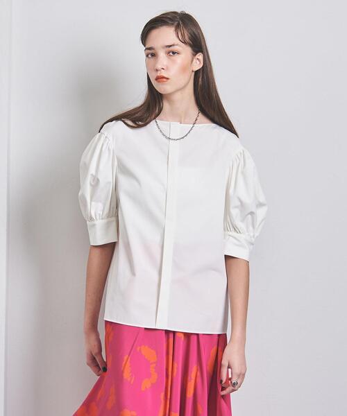 UNITED ARROWS パフスリーズブラウス ホワイトS UNITED ARROWS（ユナイテッドアローズ）の「THOMAS MASON