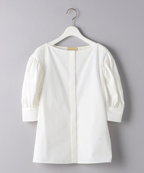 UNITED ARROWS ホワイト パフスリーブ シャツ UNITED ARROWS（ユナイテッドアローズ）の「P/C パフスリーブ