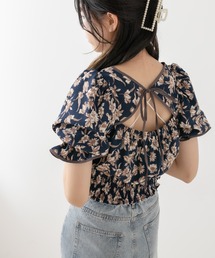 ダブルフロントヘルシーパイピングブラウス