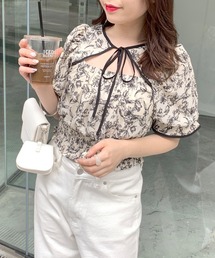 OLIVE des OLIVE | ダブルフロントヘルシーパイピングブラウス(シャツ/ブラウス)