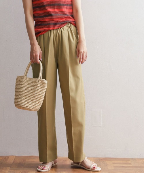 URBAN RESEARCH DOORS（アーバンリサーチドアーズ）の「ストレートイージーパンツ（その他パンツ・レディース・カーキ/ブラック/ベージュ・MEDIUM）」の2枚目の写真