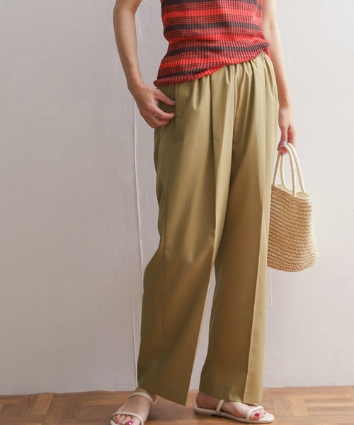 URBAN RESEARCH DOORS（アーバンリサーチドアーズ）の「ストレートイージーパンツ（その他パンツ・レディース・カーキ/ブラック/ベージュ・MEDIUM）」の11枚目の写真