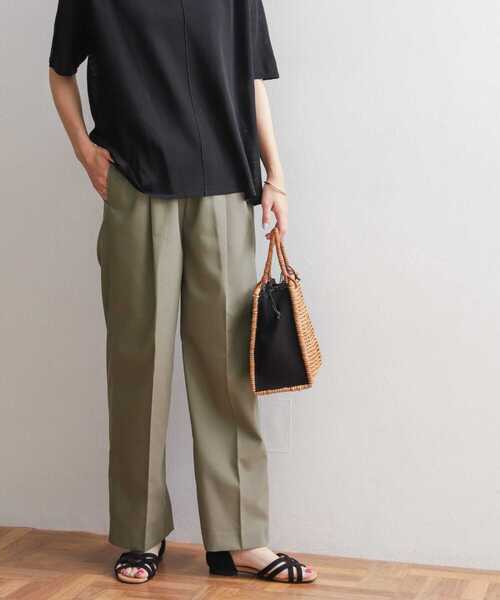 URBAN RESEARCH DOORS（アーバンリサーチドアーズ）の「ストレートイージーパンツ（その他パンツ・レディース・カーキ/ブラック/ベージュ・MEDIUM）」の14枚目の写真