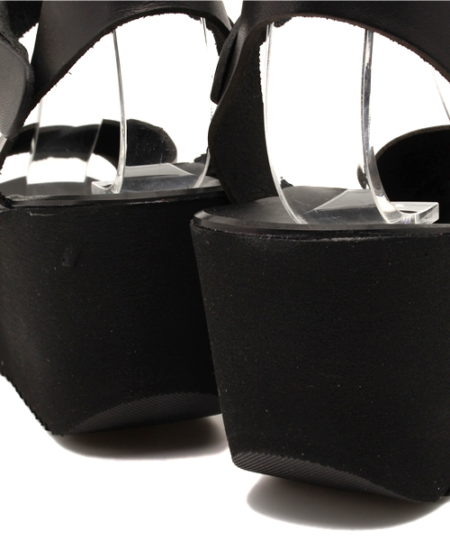 ROSE BUD（ローズバッド）の「SG522 LEATHER ANKLE STRAP WEDGE SANDAL（サンダル・レディース・ブラウン/ブラック・36/39/38/35/37）」の12枚目の写真