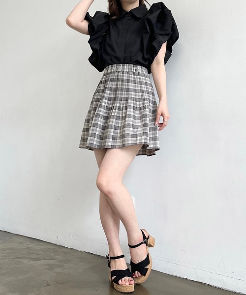 titty&Co. PETIT by poyo(ティティーアンドコープティバイポヨ)の「【titty&Co. PETIT by POYO】ボリュームスリーブブラウス(シャツ/ブラウス・レディース・ホワイト/ブラック・FREE)」の6枚目の写真