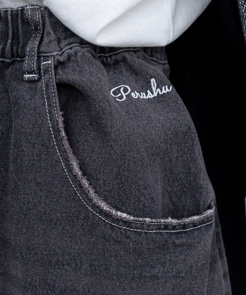 Perushu（ペルーシュ）の「スーパーバギークラッシュデニムパンツ（その他パンツ・メンズ・サックスブルー/インディゴブルー/ブラック・MEDIUM/LARGE/SMALL）」の14枚目の写真