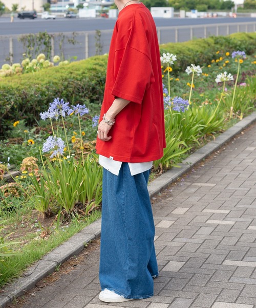 Perushu（ペルーシュ）の「スーパーバギークラッシュデニムパンツ（その他パンツ・メンズ・サックスブルー/インディゴブルー/ブラック・MEDIUM/LARGE/SMALL）」の21枚目の写真