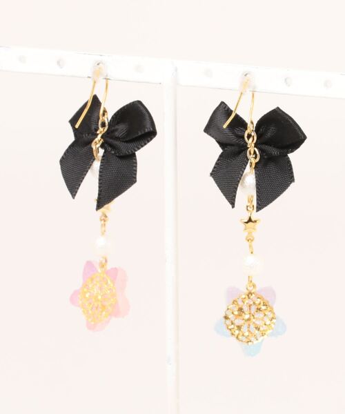 tone(トーン)の「【MUURABBTI】魔女のお菓子ピアス(MA)(ピアス(両耳用)・レディース・パープル系その他/ピンク系その他・FREE)」の3枚目の写真