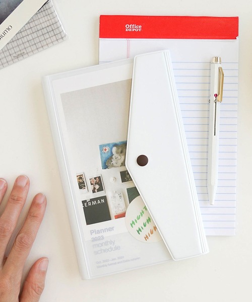 手帳 ハイタイド 23年 22年10月始まり ブルーマ B6 スリム マンスリー 月間 スケジュール帳 ダイアリー 月曜日始まり 手帳 メモ帳 Hightide ハイタイド のファッション通販 Zozotown