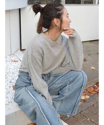Ungrid | ラムウールクルーネックニット(ニット/セーター)